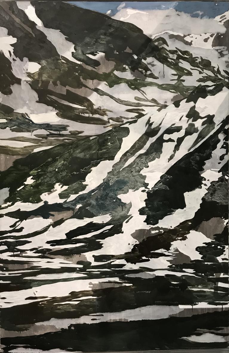 Arthur Aillaud, Sans titre, huile sur toile, 195 x 130 cm, 2015