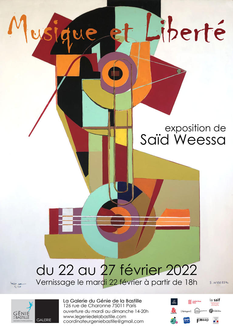 Affiche "Musique et Liberté" - Saïd Weessa - 2022