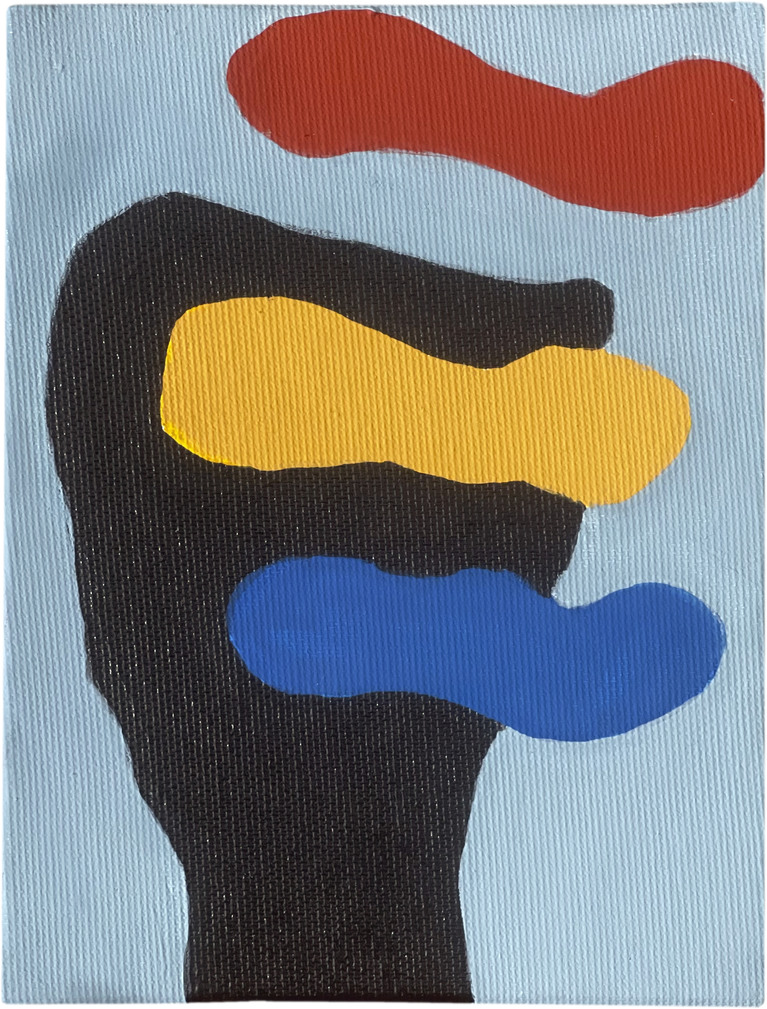 Alain Veinstein, Sans titre, acrylique sur toile, 20 x 15 cm, 2023